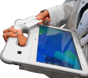 Tablet medyczny CyberMED Rx w szpitalu